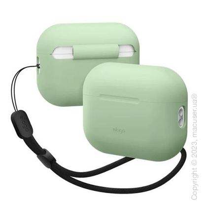 Чехол Elago Silicone Basic Case with Nylon Lanyard Pastel Green for Airpods Pro 2nd Gen