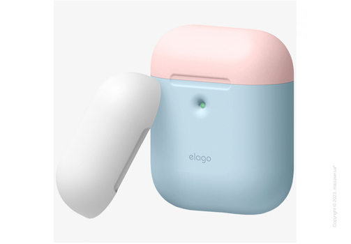 Чехол Elago A2 Duo Case Pastel Blue/Pink/White for Airpods with Wireless Charging Case
