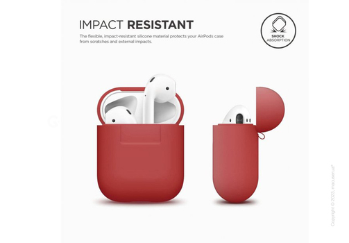 Чехол Elago Silicone Case Red for Airpods