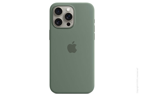Apple iPhone 15 Pro Max Silicone Case with MagSafe - Cypress