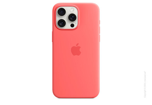 Apple iPhone 15 Pro Max Silicone Case with MagSafe - Guava