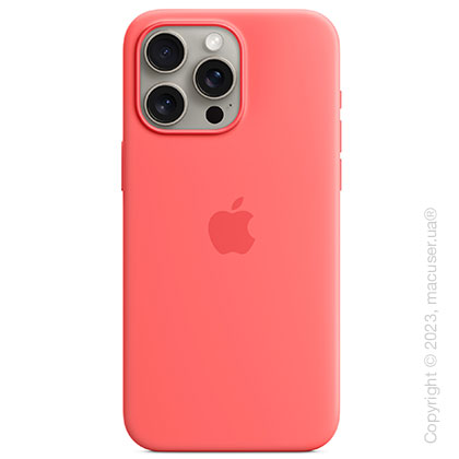 Apple iPhone 15 Pro Max Silicone Case with MagSafe - Guava