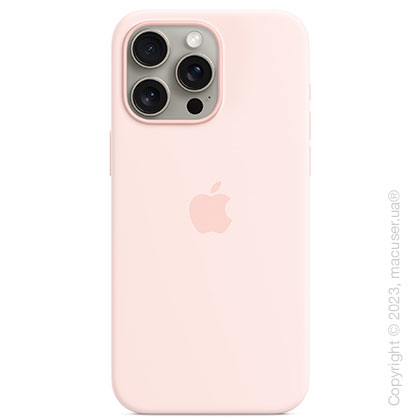 Apple iPhone 15 Pro Max Silicone Case with MagSafe - Light Pink