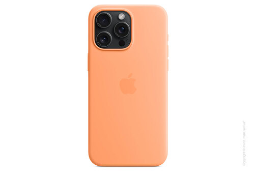 Apple iPhone 15 Pro Max Silicone Case with MagSafe - Orange Sorbet