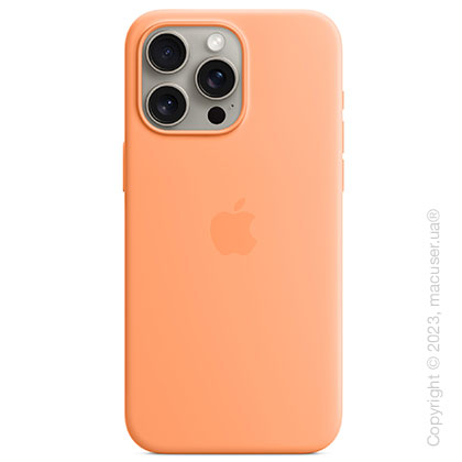 Apple iPhone 15 Pro Max Silicone Case with MagSafe - Orange Sorbet