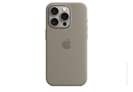 Apple iPhone 15 Pro Silicone Case with MagSafe - Clay