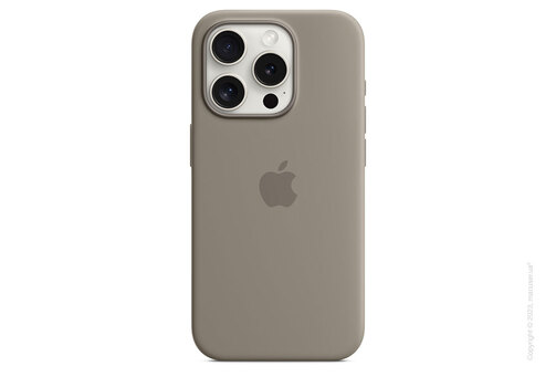 Apple iPhone 15 Pro Silicone Case with MagSafe - Clay