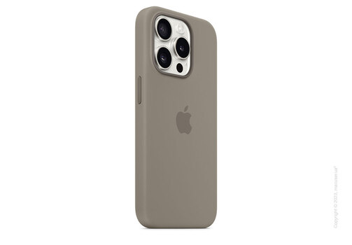 Apple iPhone 15 Pro Silicone Case with MagSafe - Clay