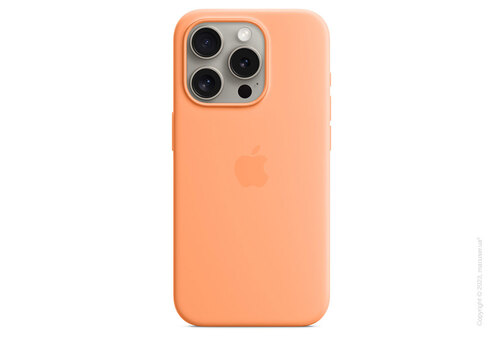 Apple iPhone 15 Pro Silicone Case with MagSafe - Orange Sorbet