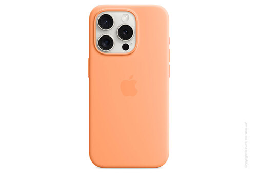 Apple iPhone 15 Pro Silicone Case with MagSafe - Orange Sorbet