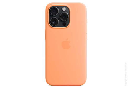 Apple iPhone 15 Pro Silicone Case with MagSafe - Orange Sorbet