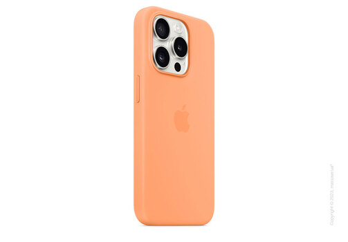 Apple iPhone 15 Pro Silicone Case with MagSafe - Orange Sorbet