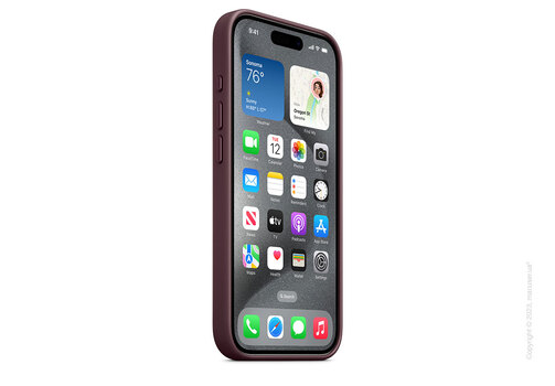 Apple iPhone 15 Pro FineWoven Case with MagSafe - Mulberry