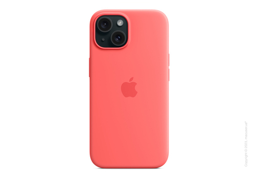 iPhone 15 Silicone Case with MagSafe - Guava