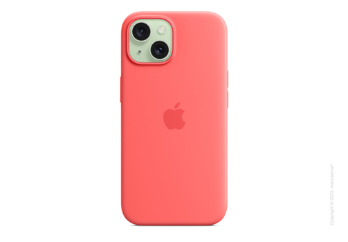 iPhone 15 Silicone Case with MagSafe - Guava