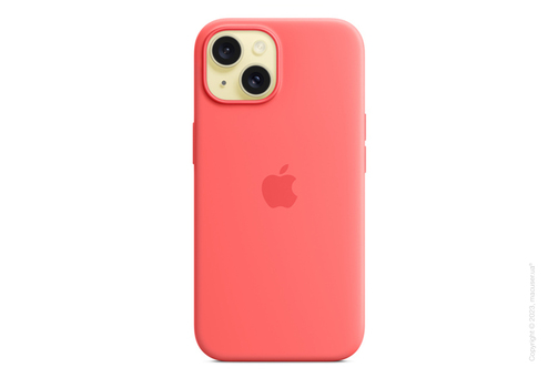 iPhone 15 Silicone Case with MagSafe - Guava