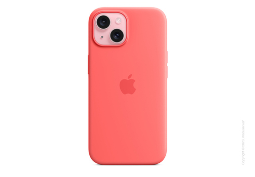 iPhone 15 Silicone Case with MagSafe - Guava