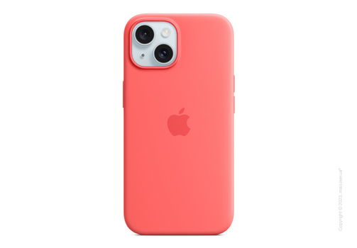 iPhone 15 Silicone Case with MagSafe - Guava