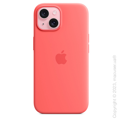 iPhone 15 Silicone Case with MagSafe - Guava