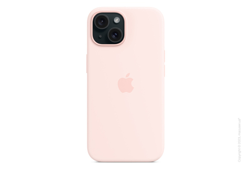 iPhone 15 Silicone Case with MagSafe - Light Pink