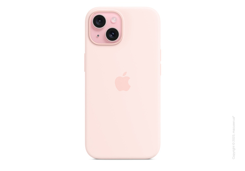 iPhone 15 Silicone Case with MagSafe - Light Pink