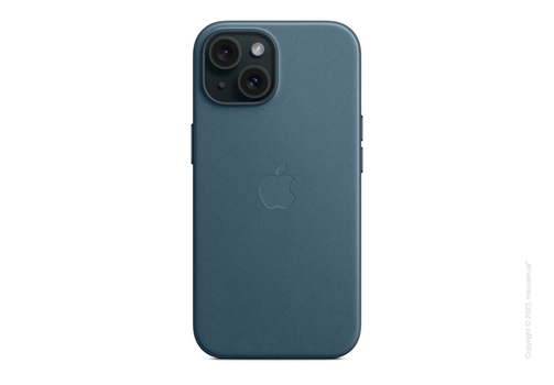 iPhone 15 FineWoven Case with MagSafe - Pacific Blue