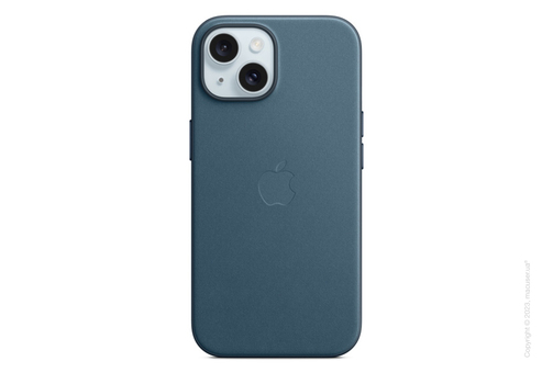 iPhone 15 FineWoven Case with MagSafe - Pacific Blue