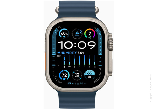 Apple Watch Ultra 2 49mm GPS + LTE Titanium Case with Blue Ocean Band