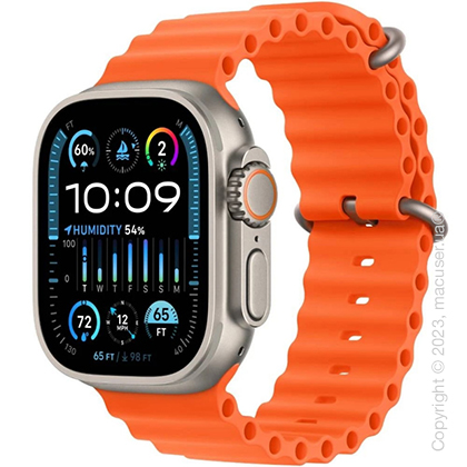 Apple Watch Ultra 2 49mm GPS + LTE Titanium Case with Orange Ocean Band