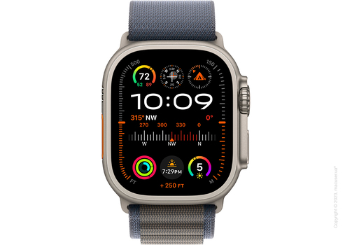 Apple Watch Ultra 2 49mm GPS + LTE Titanium Case with Blue Alpine Loop Medium