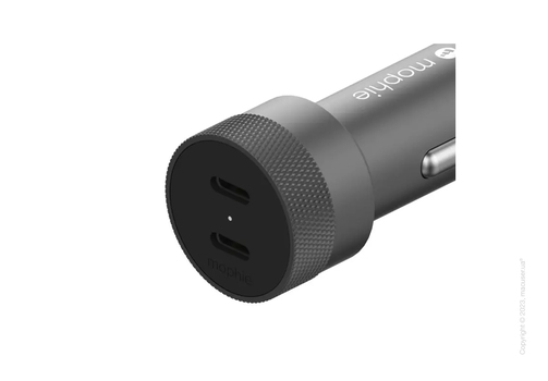 Автомобильное зарядное устройство Mophie Car Charger Dual USB-C 40W - Space Grey