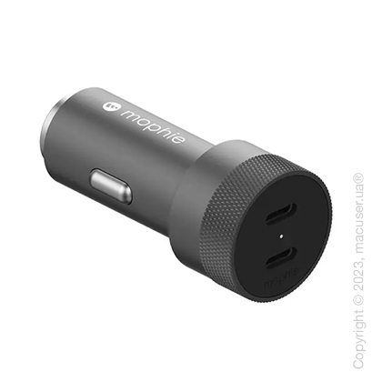 Автомобильное зарядное устройство Mophie Car Charger Dual USB-C 40W - Space Grey