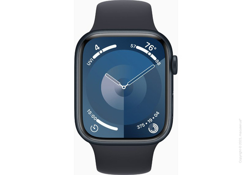 Apple Watch Series 9 45mm Midnight Aluminum Case with Midnight Sport Band
