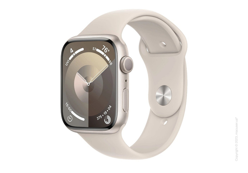 Apple Watch Series 9 45mm Starlight Aluminum Case with Starlight Sport Band