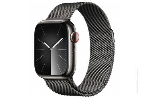 Apple Watch Series 9 41mm GPS + LTE, Graphite Stainless Steel Case with Graphite Milanese Loop