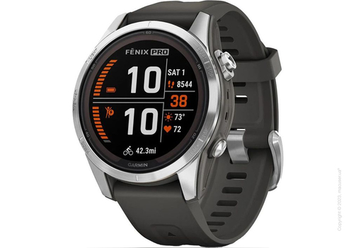 Garmin Fenix 7S Pro Solar Silver with Graphite Band