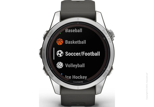 Garmin Fenix 7S Pro Solar Silver with Graphite Band
