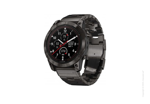 Garmin Fenix 7X Pro Sapphire Solar Carbon Gray DLC Titanium with Titanium Band