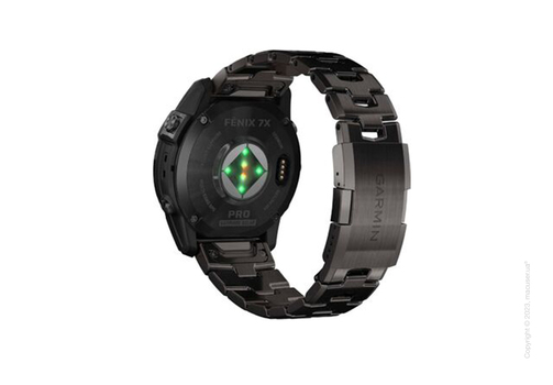 Garmin Fenix 7X Pro Sapphire Solar Carbon Gray DLC Titanium with Titanium Band